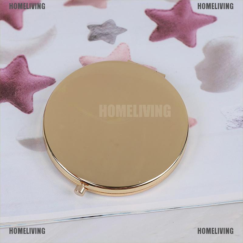 Gương Trang Điểm Gấp Gọn Bỏ Túi Bằng Hợp Kim Phong Cách Vintage