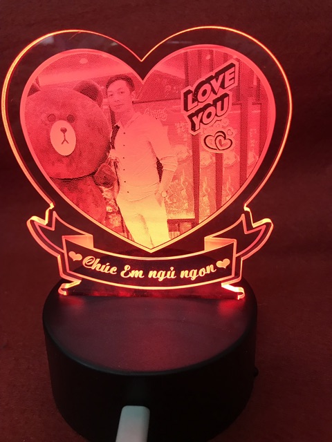 Đèn led 3d, Đèn ngủ quà tặng theo yêu cầu