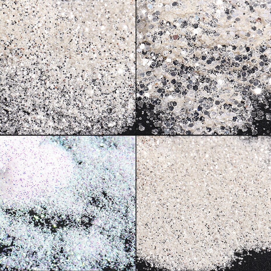 [Hàng mới về] Lọ bột kim tuyến lấp lánh hỗn hợp trang trí móng tay 3D