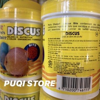 THỨC ĂN CÁ DĨA PRO'S CHOICE HỦ 60gr