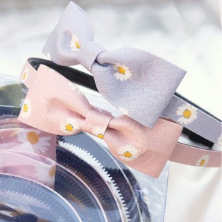 Bờm tóc nơ hoa cúc nhiều màu