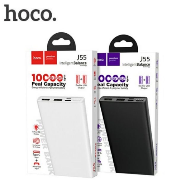 Pin sạc dự phòng hoco J55 10.000Mah chính hãng