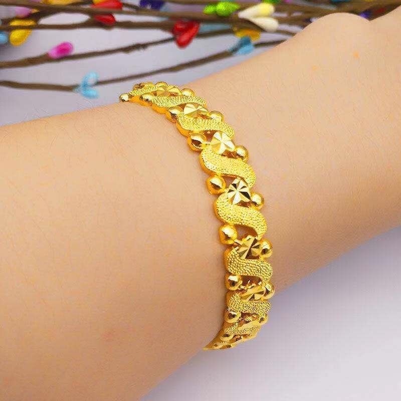 Vòng Tay Hình Hoa/Trái Tim Xinh Xắn Thời Trang Cho Nữ Vòng tay vàng 18k