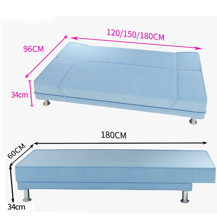 Sofa giường kèm ghế băng dài 1,5m, nội thất nhà cửa thông minh ghế sofa kèm giường chất liệu tốt đồ phòng khách