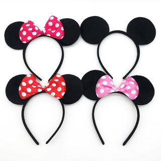 DISNEY Băng đô cài tóc hình chuột Mickey Minnie hoạt hình
