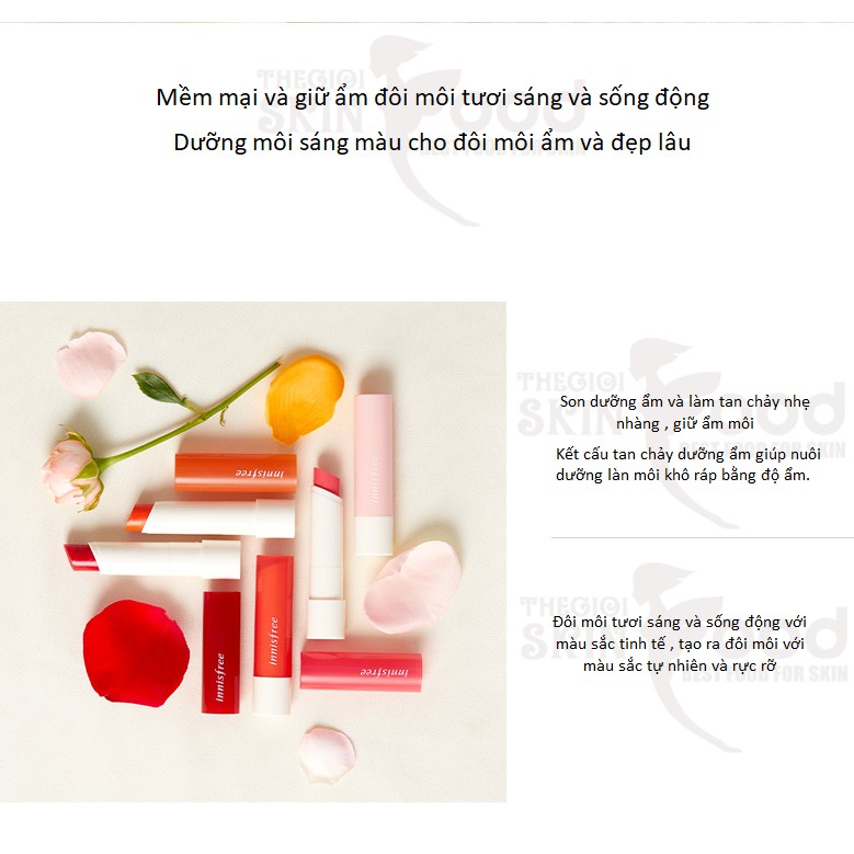 [NEW 2019] Son Dưỡng Môi Có Màu Innisfree Glow Tint Lip Balm | BigBuy360 - bigbuy360.vn