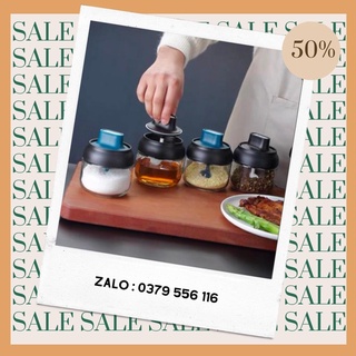 [Tặng 1 Chai Dây Xách 530ml Khi Mua Từ 5 Cái Trở Lên]  Hủ Thủy Tinh Đựng Gia Vị Hàng Cao Cấp