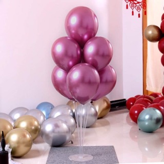 Trụ bóng + tặng kèm 7 quả bóng siêu nhũ ( chọn màu)