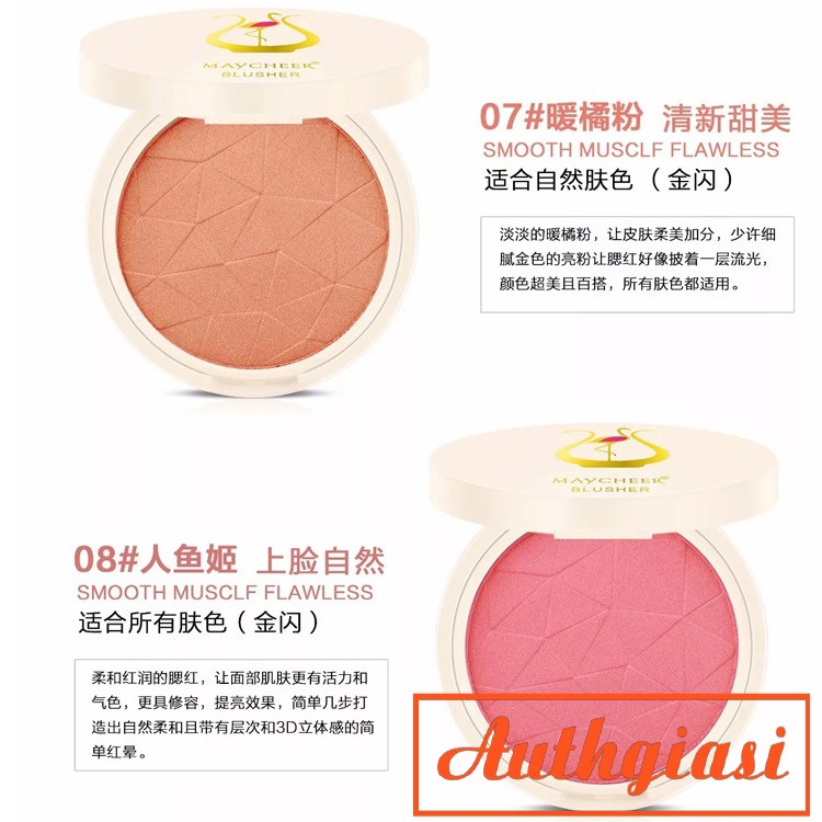 Phấn má Maycheer siêu xinh 8 màu kèm chổi tán mềm mịn với da | BigBuy360 - bigbuy360.vn