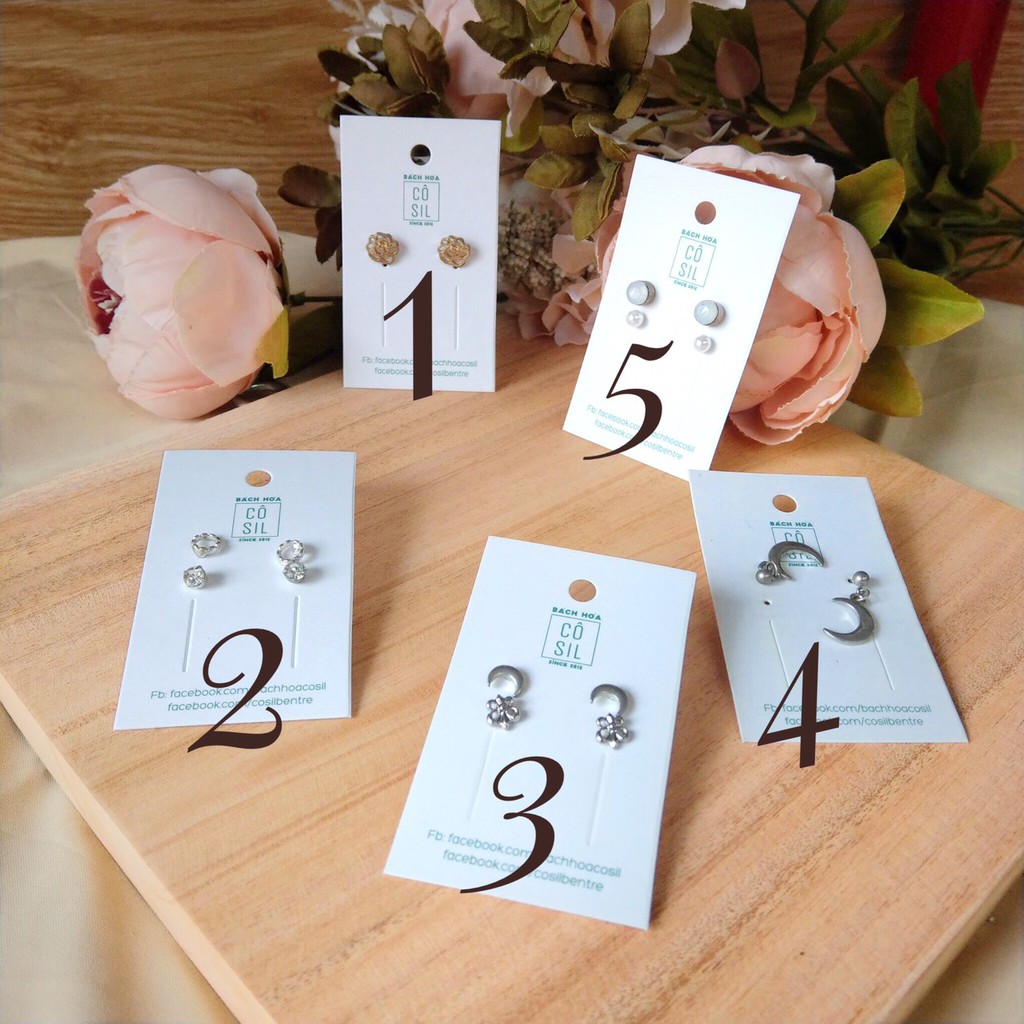 Hoa tai xuất xịn tách set F21, HM, Lovisa etc.. đồng giá 20K