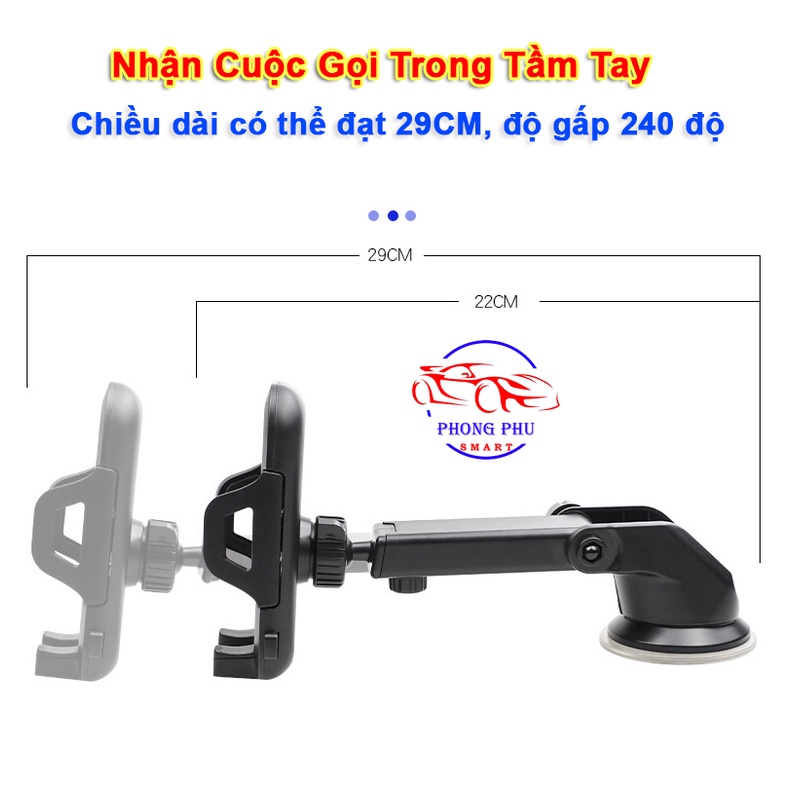 Giá Đỡ Điện Thoại Ô Tô Gắn Trên Taplo, Kính Chắn Gió Giúp Kẹp Giữ Điện Thoại Cực Kì Chắc Chắn Có Thể Xoay 360độ Tiện Lợi | BigBuy360 - bigbuy360.vn