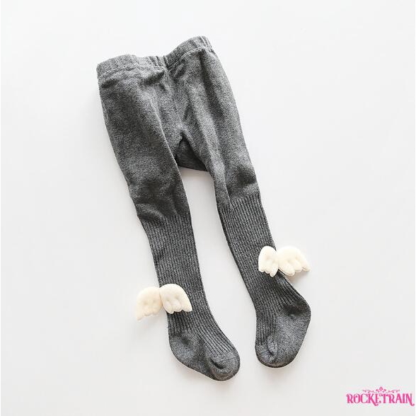 Quần vớ cotton mềm gắn đôi cánh thiên thần ấm áp xinh xắn dành cho bé gái