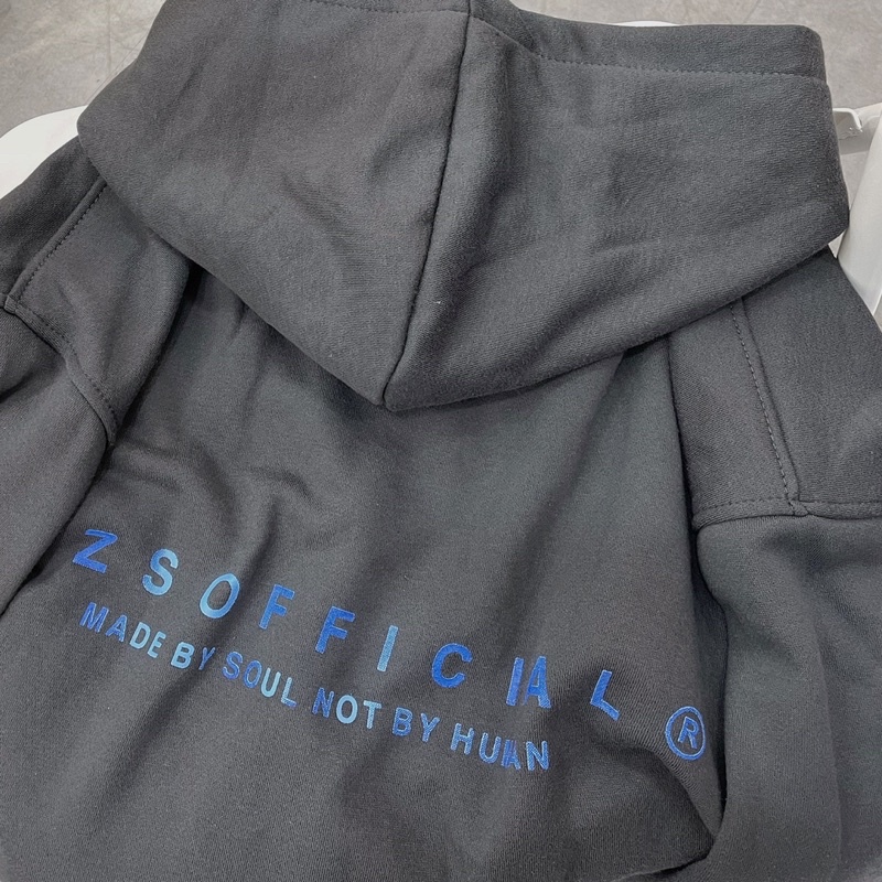 áo Hoodie nỉ WZSOFF màu đen xám unisex ảnh thật SSSTore ( nam nữ mặc đều được ) | BigBuy360 - bigbuy360.vn