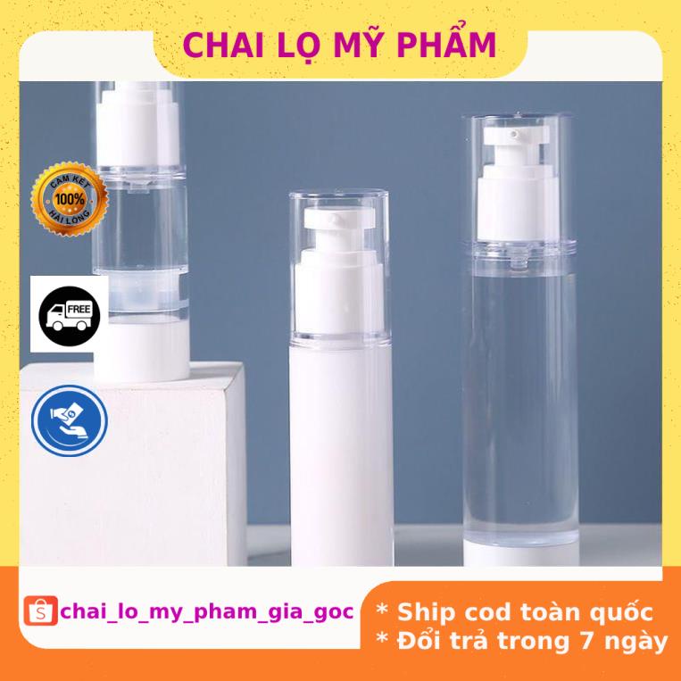 Chai Chiết Mĩ Phẩm ❤ GIÁ TỐT NHẤT ❤ Chai nhựa xịt giọt hút chân không 50ml chiết mỹ phẩm , phụ kiện du lịch