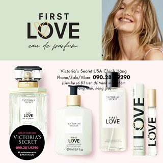 Nước hoa First Love 50mL, lăn 7mL, hương Lá hoa violet, Hoa ly ly, Xạ hương - Victoria's Secret Mỹ