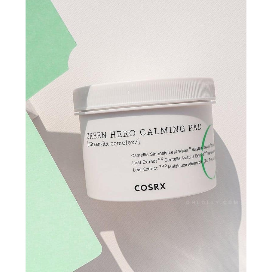 Bông Tẩy Da Chết Cosrx  💖Freeship💖 Tẩy Da Chết  Cosrx Green Hero Calming Pad 70