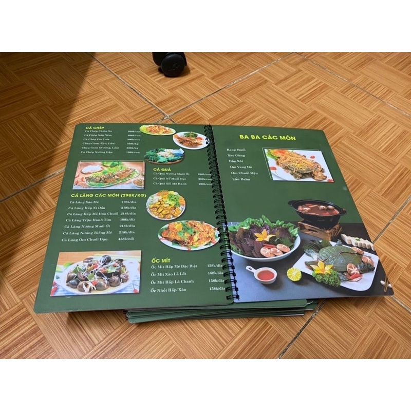 GIẤY NHỰA, MENU NHỰA