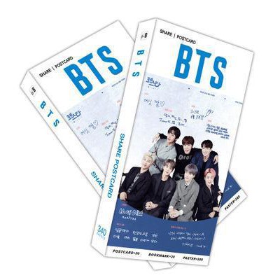 [Mã LIFEBOOK2 giảm 10% đơn 0Đ] Hộp Postcard BTS mới nhất gồm 340 chi tiết