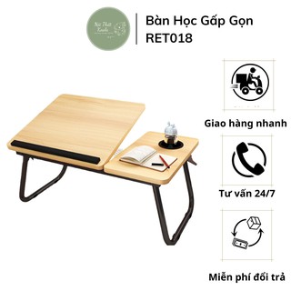 Bàn học sinh gấp gọn thông minh cao cấp bàn laptop di động gấp gọn đa năng ngồi bệt gấp gọn RET018