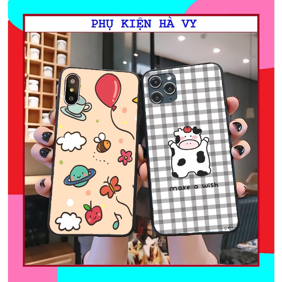 Ốp lưng iphone bò bong bóng nhám viền đen 5/5s/6/6plus/6s/6splus/7/7plus/8/8plus/x/xr/xs/11/12/pro/max/plus/promax