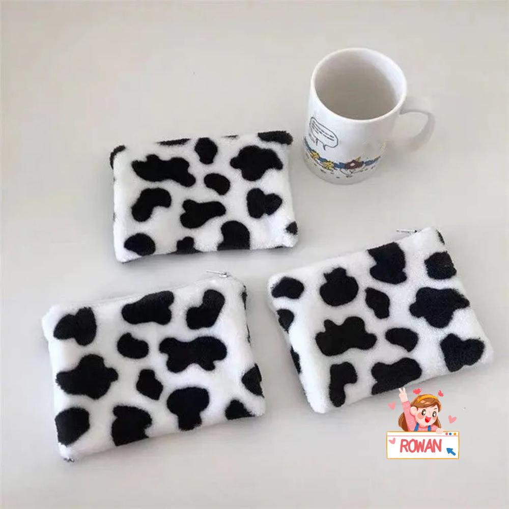 Ví Đựng Tiền Xu Họa Tiết Bò Sữa Dễ Thương