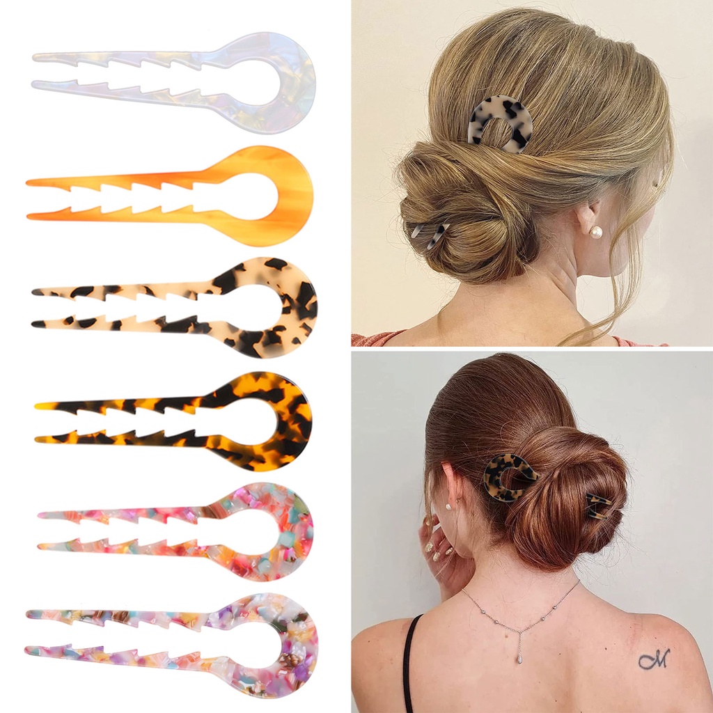 Trâm Cài Tóc Hình Chữ U Phong Cách Pháp Cổ Điển Cho Nữ