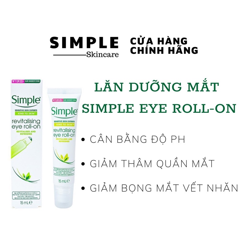 Lăn Dưỡng Mắt Simple Eyes Eye Roll-On 15ML