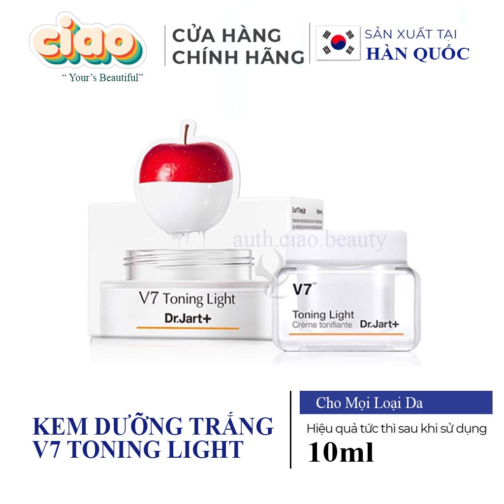 KEM DƯỠNG TRẮNG DA V7 TONING LIGHT DR.JART 15ml