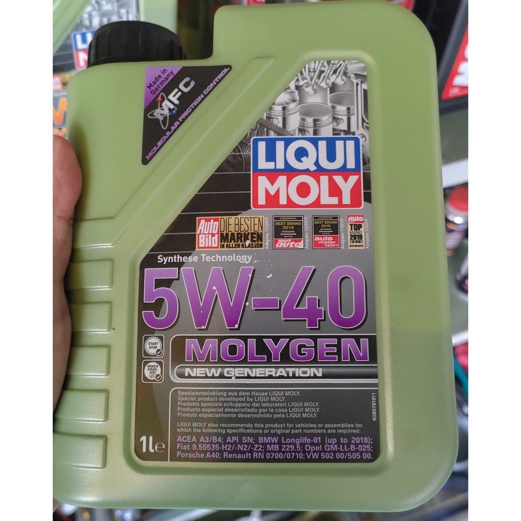 Nhớt Xe Tay Ga - Xe Hơi Liqui Moly Molygen New Generation 5W-40 Made in Germany