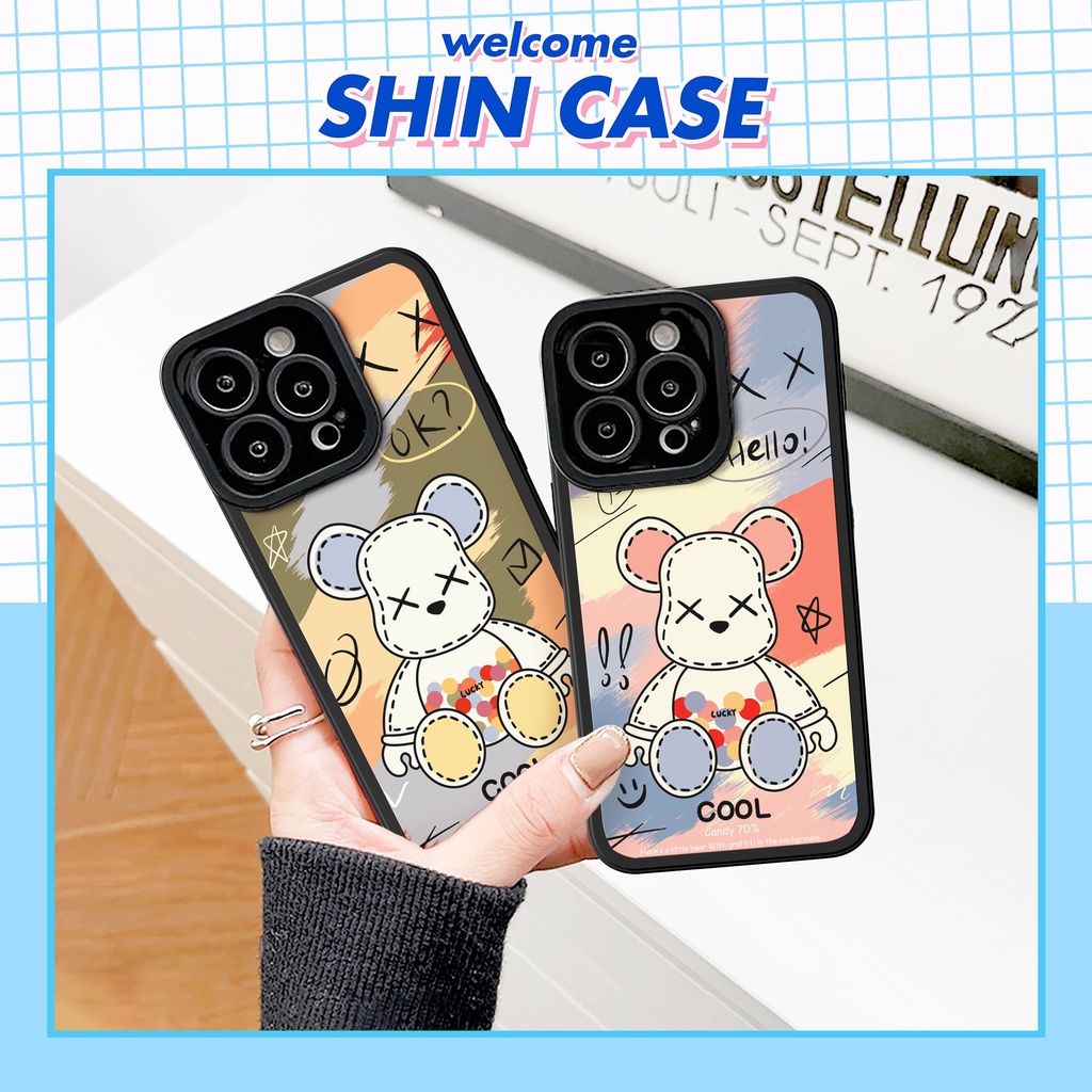 Ốp lưng iphone Candy Kaws cạnh vuông 6/6plus/6s/6splus/7/7plus/8/8plus/x/xs/11/12/13/14/pro/max/promax/plus/shin/case