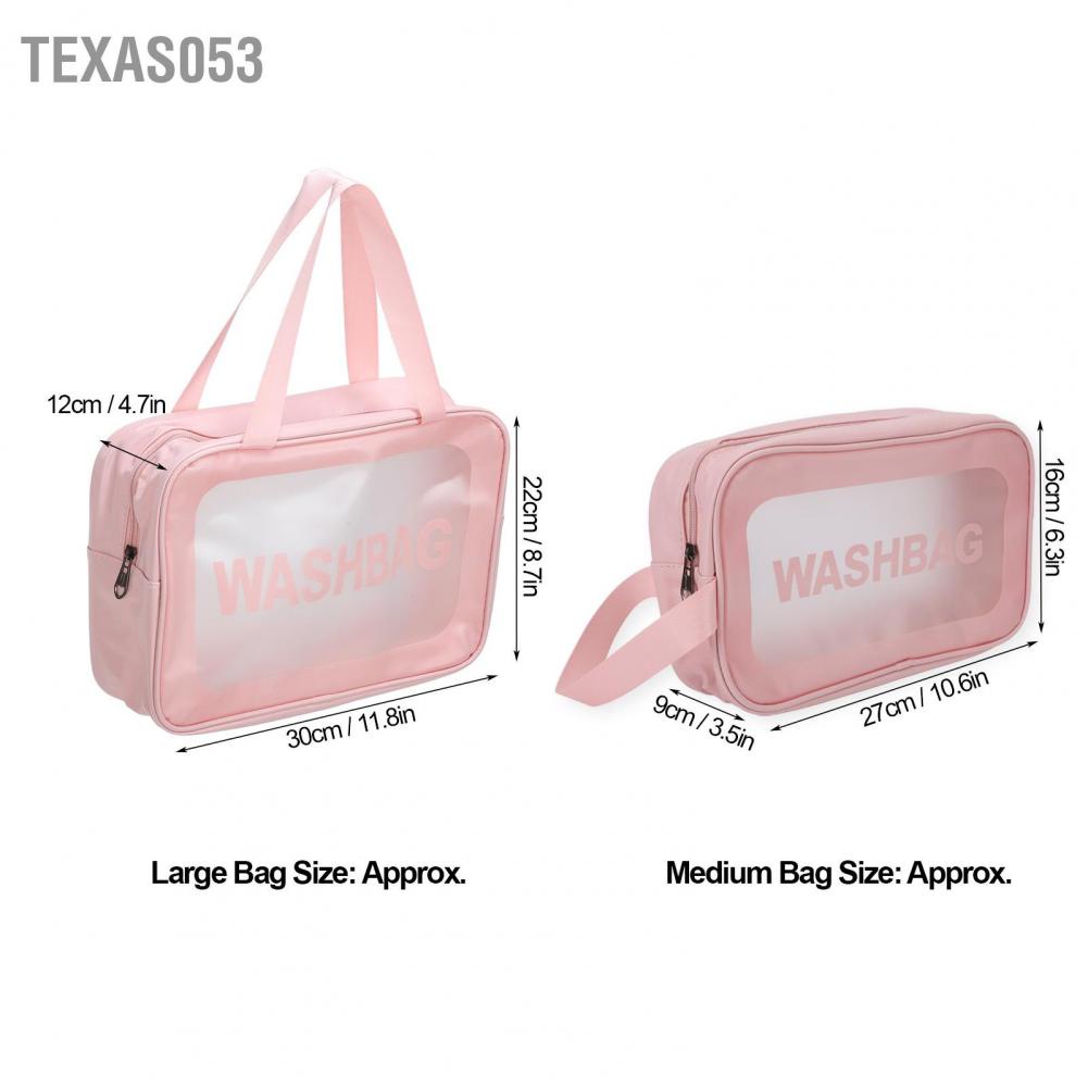 [Hàng mới về] Túi đựng mỹ phẩm du lịch trong suốt thoáng khí trọng lượng nhẹ nhỏ gọn cho nữ/ bé gái