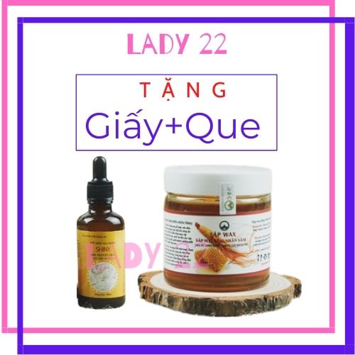 Combo Triệt Lông ,Wax Lông Shiny (wax 350gr +mỡ trăn 50ml)