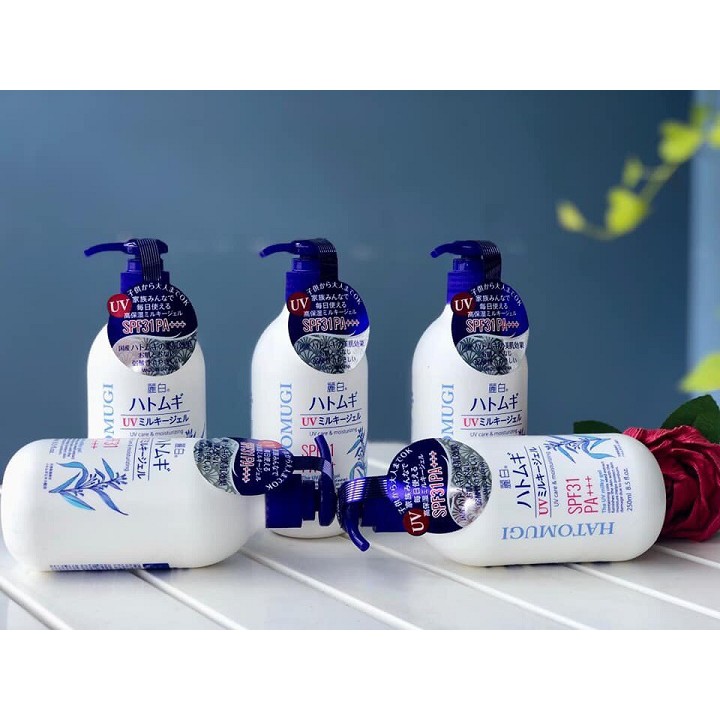 Sữa dưỡng thể chống nắng Hatomugi UV Milky Gel 250ml | BigBuy360 - bigbuy360.vn