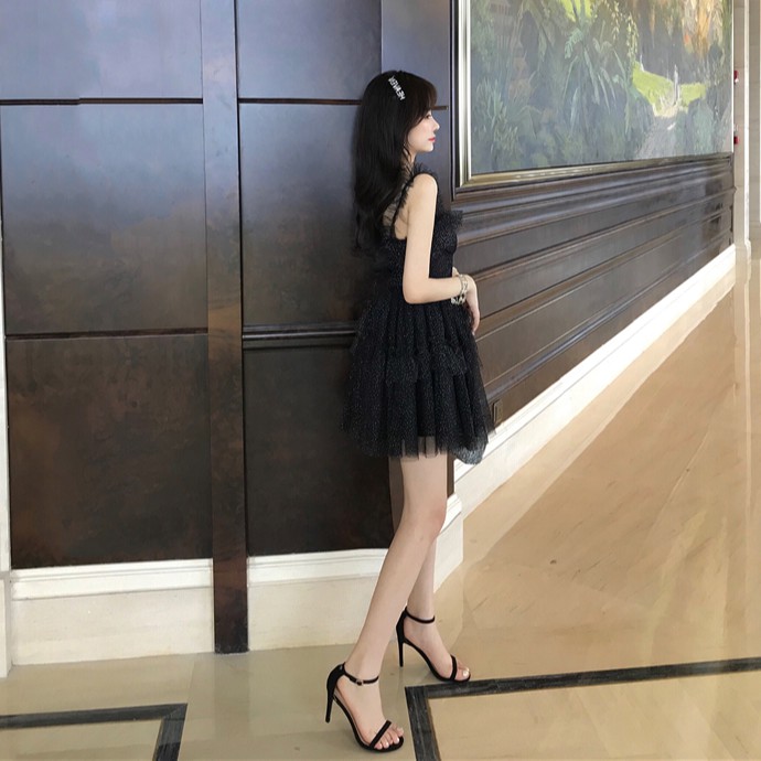 Đầm hai dây dáng xòe Emilyshop ulzzang