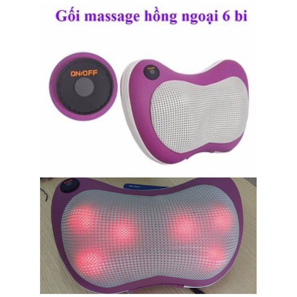 GỐI MASSAGE ĐA NĂNG PL819B CÓ 6 ĐẦU BI