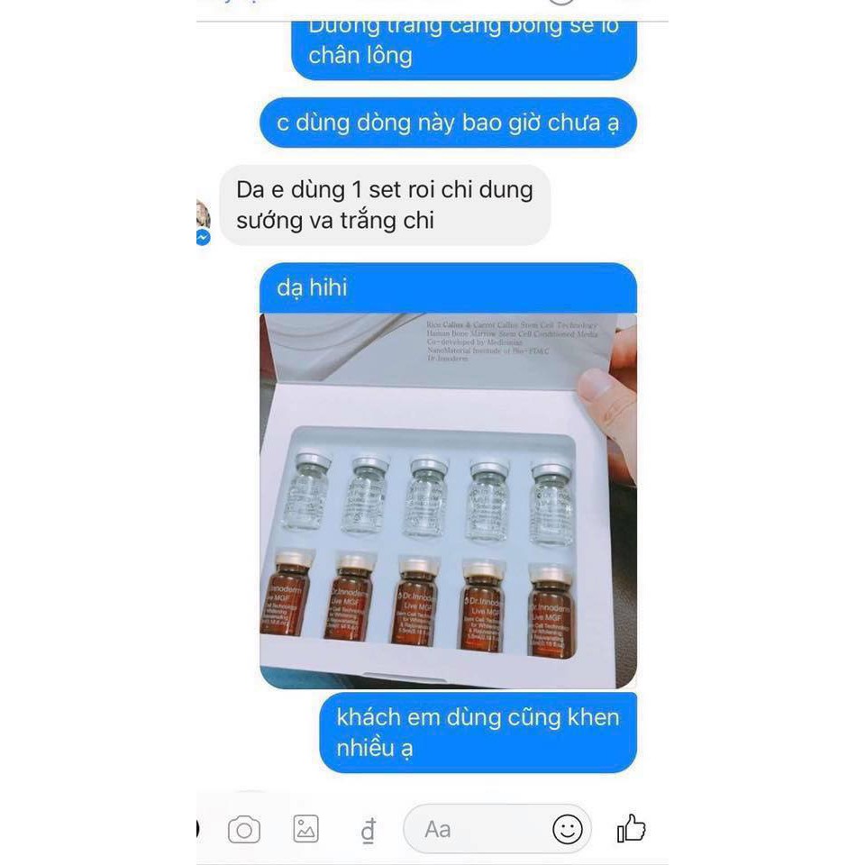 Tách lẻ 1 ống tế bào gốc live nâu, Live Trắng dưỡng sáng căng bóng 5 ml | BigBuy360 - bigbuy360.vn