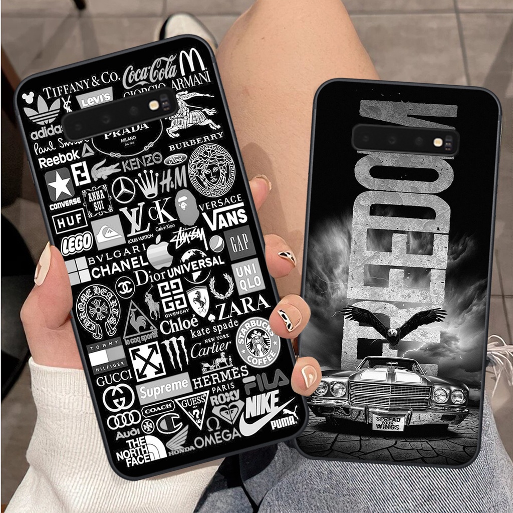 Ốp Samsung S10 / S10 5G / S10 Plus / S10+ in hình thương hiệu sang trọng cá tính siêu bền