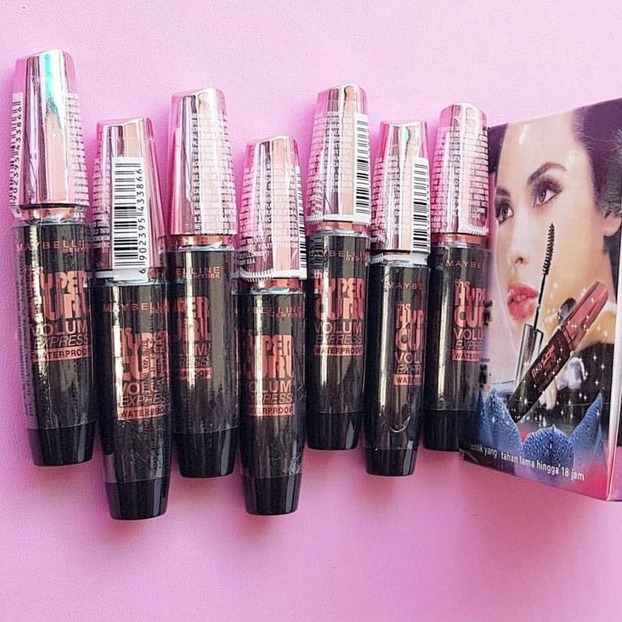 (Hàng Mới Về) Mascara Maybelline Hypercurl Ttp Màu Hồng / Volum Express / Vàng Magnum / Barbie / Hyper Cur Cur