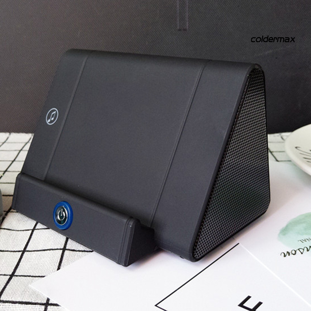 Loa Bluetooth Không Dây Hình Tam Giác Có Giá Đỡ Điện Thoại Tiện Dụng