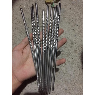 Vỉ 5 đôi đũa inox xoắn