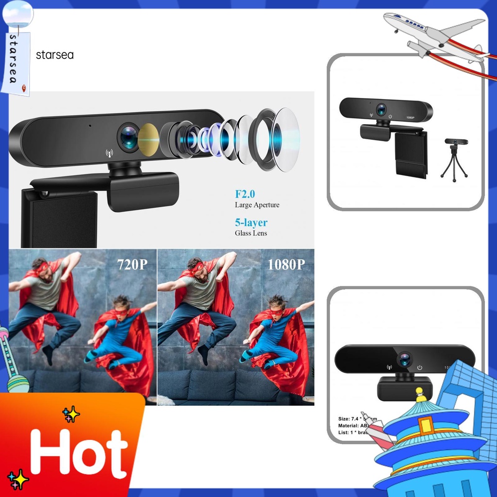Camera giám sát ban đêm STSEZ 1080P cổng USB giảm tiếng ồn | BigBuy360 - bigbuy360.vn