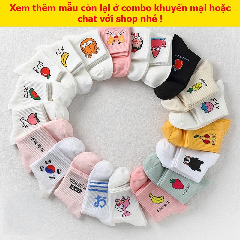 Tất Cổ Cao Bivota Vớ Nữ Nhân Vật Hoạt Hình Siêu Cute Giá Cực Rẻ T52