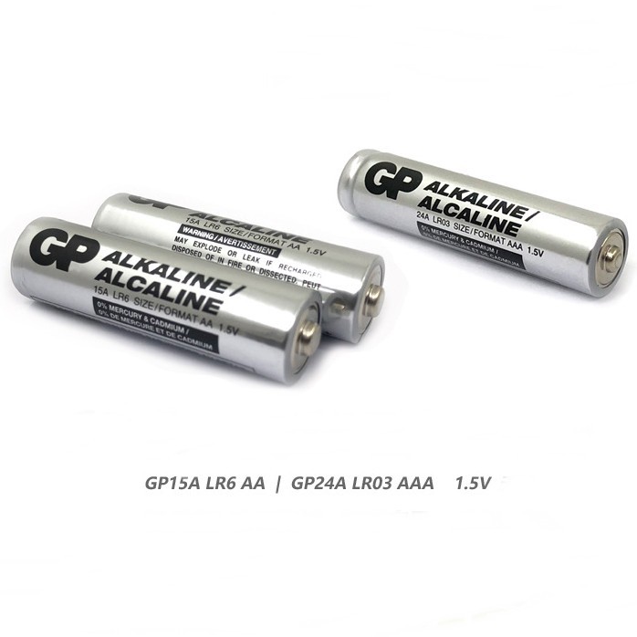 Pin GP Alkaline Bạc LR6 AA/AAA 1.5V Loại 1