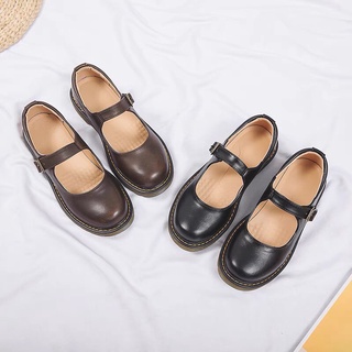 Giày Mary Jane Giày búp bê nữ sinh Giày bệt da cao cấp Giày học sinh 8212