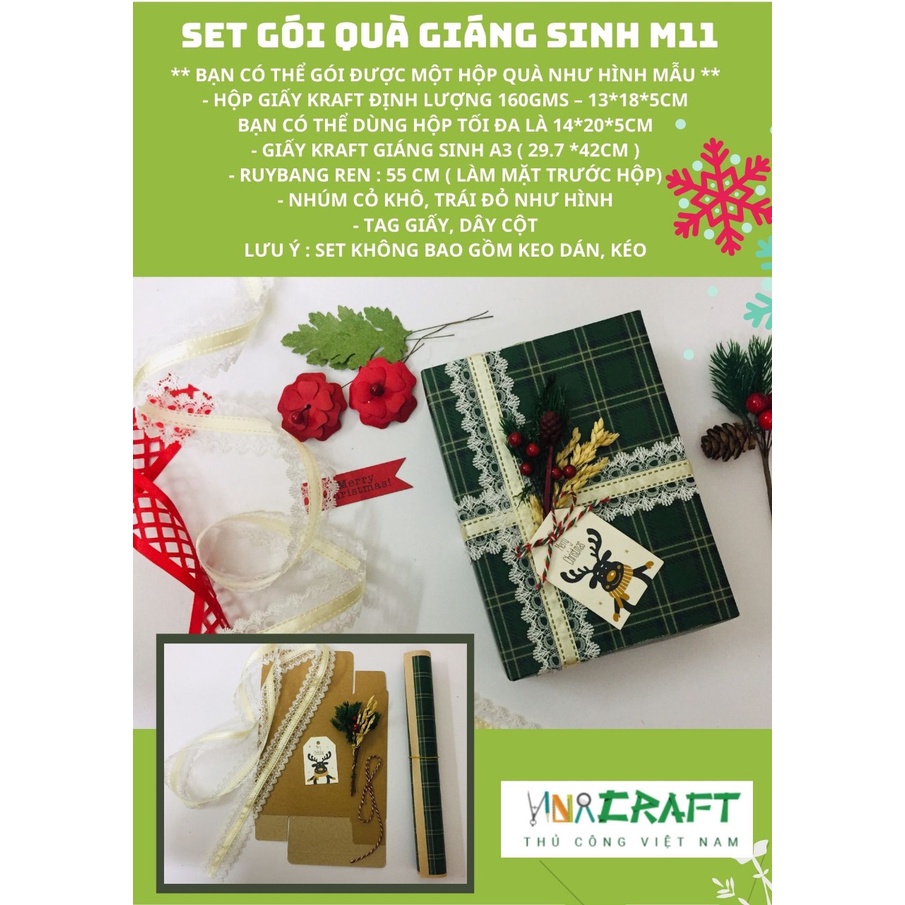 Set gói quà giáng sinh mẫu 11