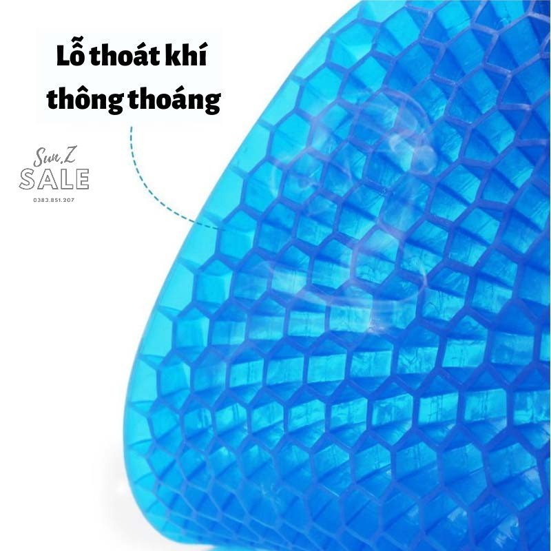 Đệm Bệt, Đệm Ngồi Massage, Nệm Gel Đàn Hồi Chống Đau Lưng Sun.z