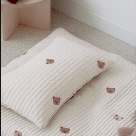 Nệm em bé Nệm mẫu giáo Nệm gối em bé bằng cotton thoáng khí họa tiết thêu xinh xắn Nệm di động
