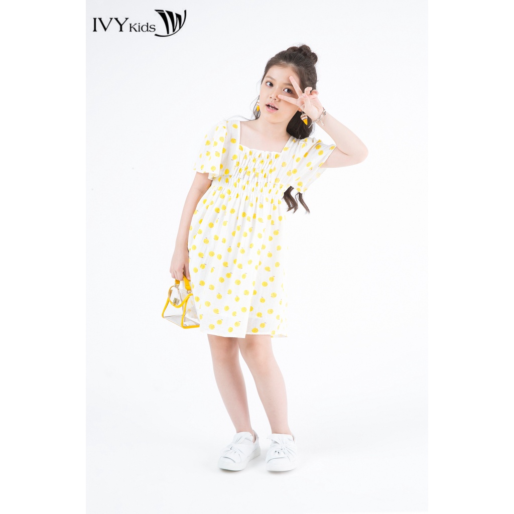 Đầm xòe 2 lớp bé gái IVY moda MS 48G0602