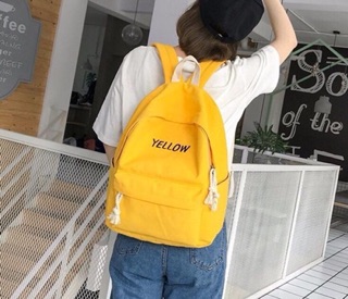 Ba lô Pink - Yellow - Green - Black (ẢNH THẬT)