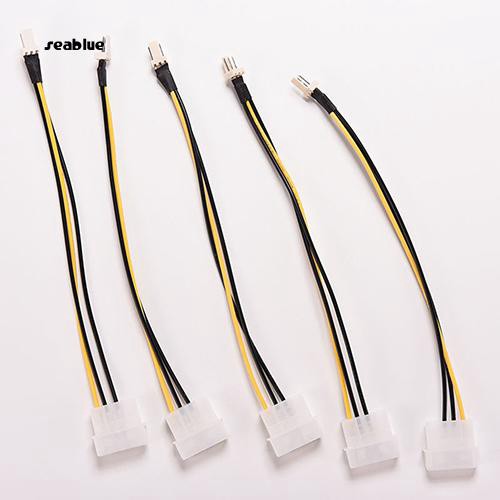 Set 5 Cáp Chuyển Đổi 4-pin Molex / Ide Sang 3-pin Cpu Dài 20cm